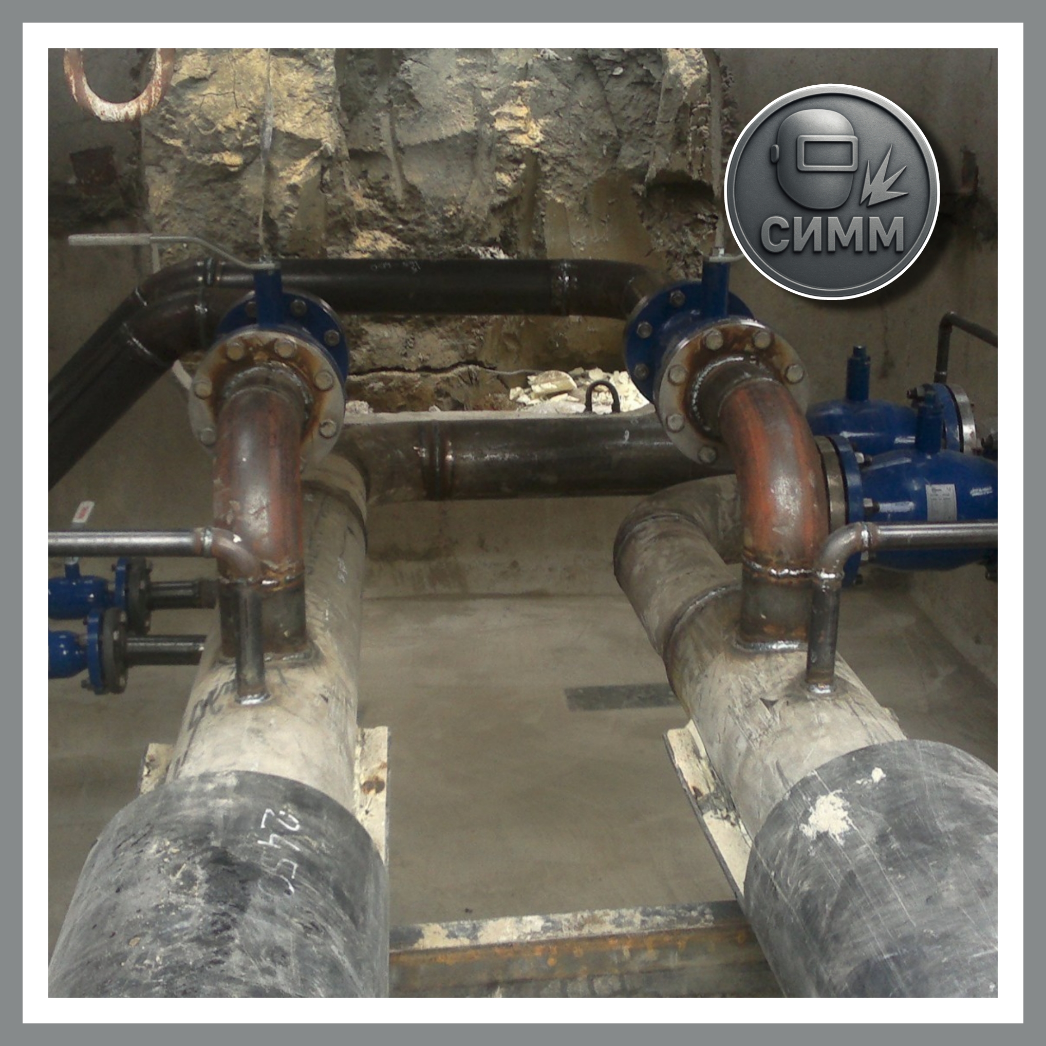 Монтаж теплотрассы